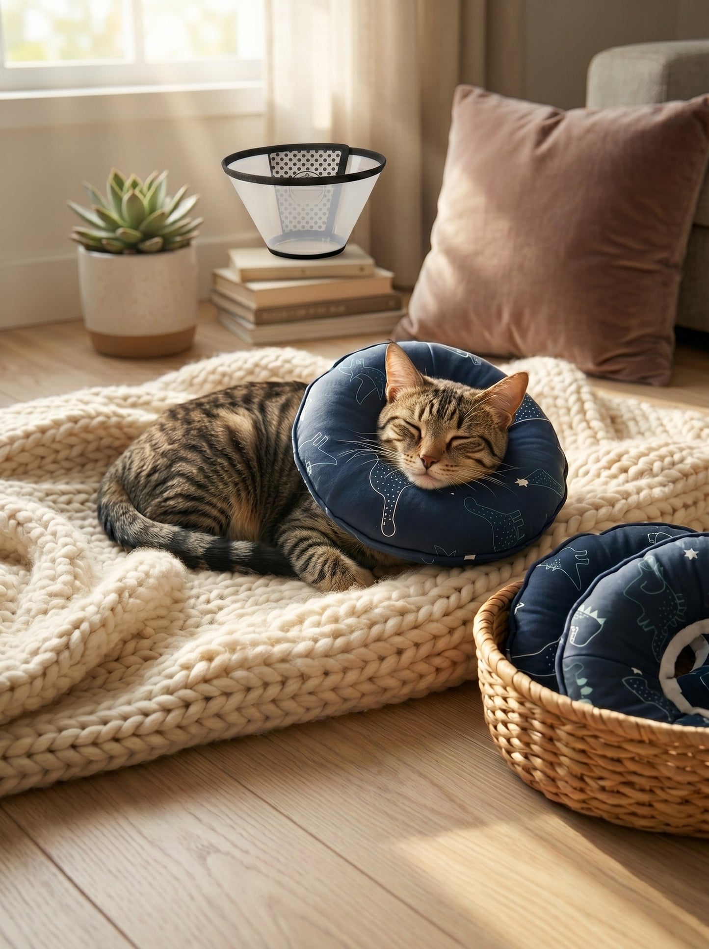 Cat Recovery Pillow | Soft Post-Surgery E-Collar Alternative