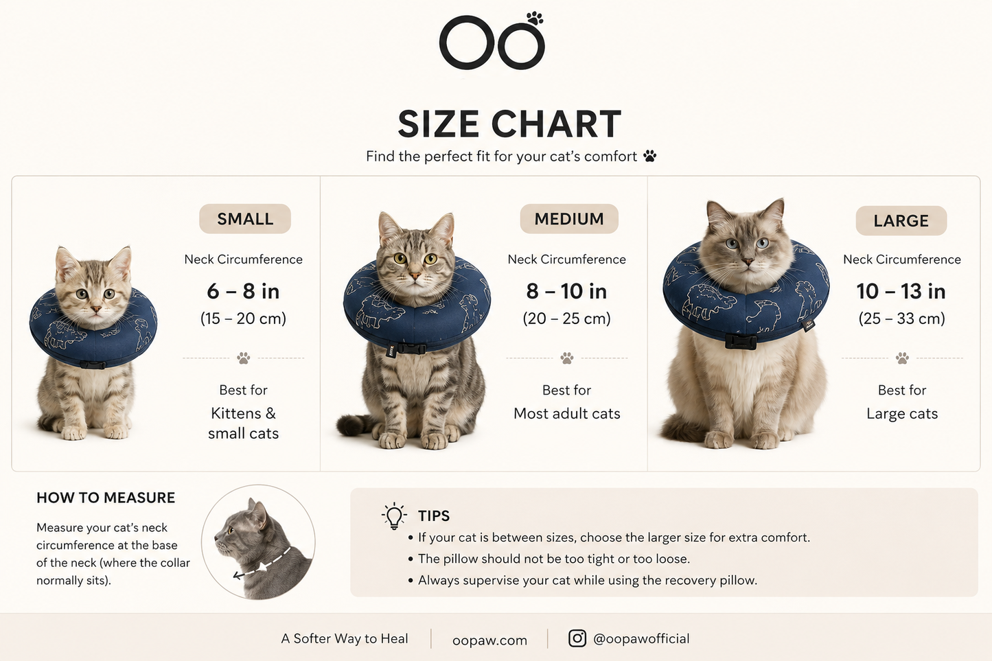 Cat Recovery Pillow | Soft Post-Surgery E-Collar Alternative